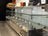 Saladiere profinox afm. 160 x 40 x 43 cm. - afbeelding 2 van  2