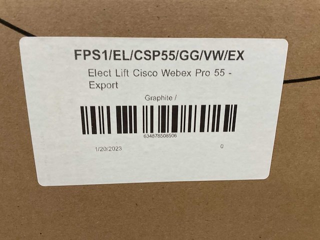 Salamander designs (fps1/el/csp55/gg) eletric lift mobile stand designed for cisco webex board pro 55 (new) - afbeelding 4 van  7