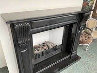 Salamander/gijssen inbouwgashaard met natuursteen schouwombouw - afbeelding 1 van  1