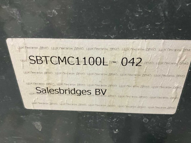 Salesbridge heftruck kantelbak 1100 liter - afbeelding 5 van  5