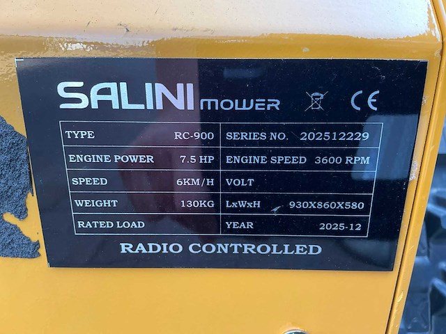 Salini rc900 r/c maaimachine / ruwterrein maaier - afbeelding 9 van  9