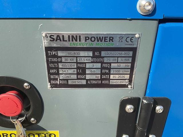 Salini vg-r30 37,5 kva stroomgenerator - afbeelding 12 van  20