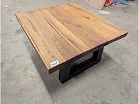 Salonatafel oud eiken 100x90cm