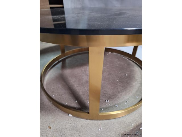 Salontafel - diameter ca. 90 cm; hoogte ca. 39 cm - afbeelding 2 van  3