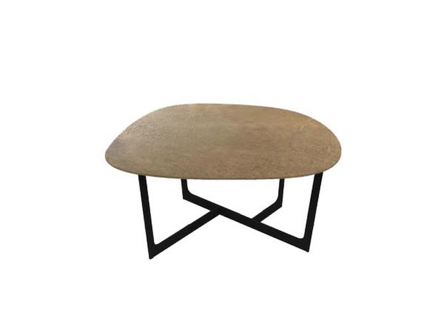 Salontafel, brass antique aluminium & iron - afbeelding 1 van  2