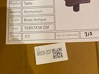 Salontafel, brass antique - afbeelding 4 van  4