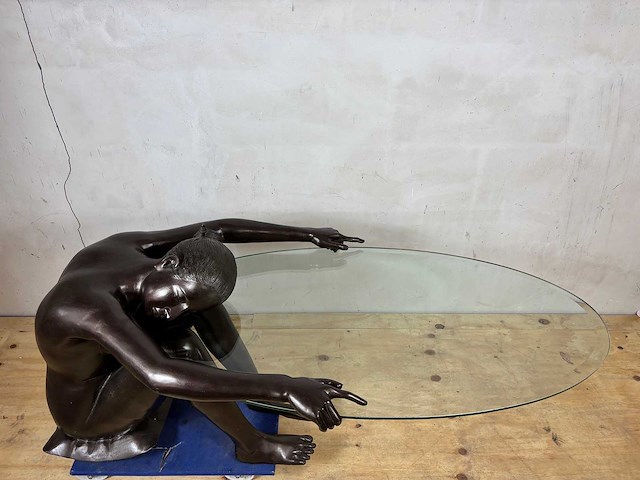 Salontafel brons vrouw - afbeelding 5 van  5