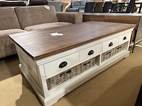 Salontafel, bruin + wit - afbeelding 1 van  5