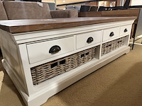 Salontafel, bruin + wit - afbeelding 3 van  5