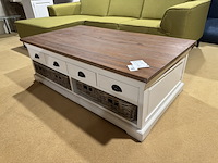 Salontafel, bruin + wit - afbeelding 2 van  4