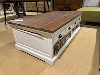 Salontafel, bruin + wit - afbeelding 3 van  4