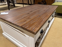 Salontafel, bruin + wit - afbeelding 4 van  4