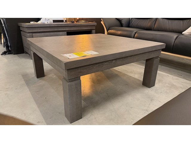 Salontafel, bruin/grijs, 100x100 cm - afbeelding 3 van  3