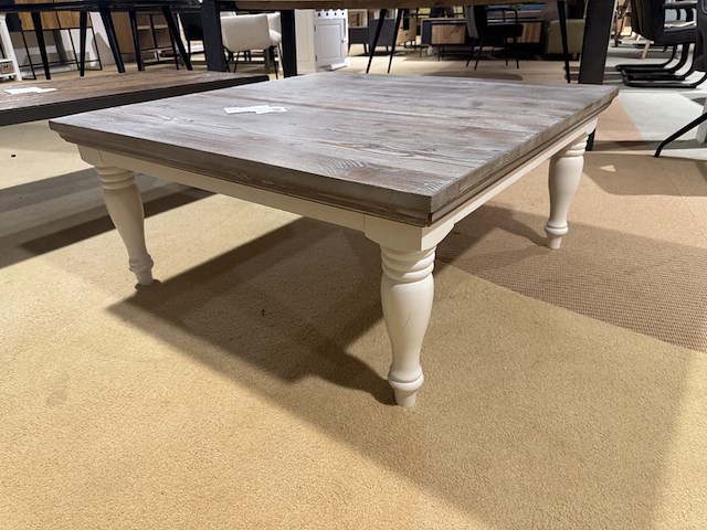 Salontafel, bruin/wit - afbeelding 2 van  4