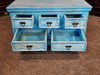 Salontafel chesterfield, chesterfield, blauw - afbeelding 3 van  9