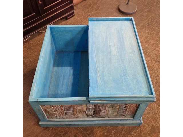 Salontafel chesterfield, chesterfield, blauw - afbeelding 4 van  9