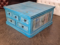 Salontafel chesterfield, chesterfield, blauw - afbeelding 7 van  9