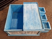 Salontafel chesterfield, chesterfield, blauw - afbeelding 8 van  9