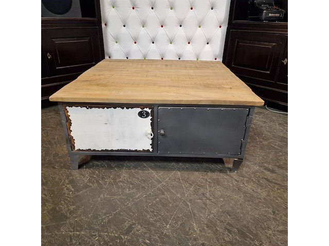 Salontafel chesterfield, chesterfield, zwart - afbeelding 2 van  4