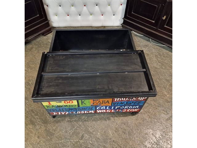 Salontafel chesterfield, chesterfield, zwart - afbeelding 2 van  5
