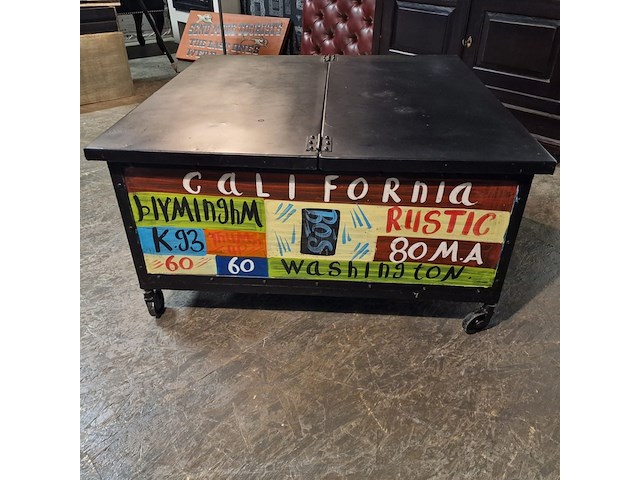Salontafel chesterfield, chesterfield, zwart - afbeelding 3 van  5