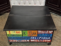 Salontafel chesterfield, chesterfield, zwart - afbeelding 4 van  5