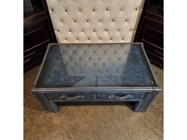 Salontafel chesterfield, jack, blauw - afbeelding 3 van  9
