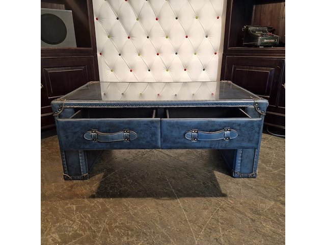 Salontafel chesterfield, jack, blauw - afbeelding 7 van  9
