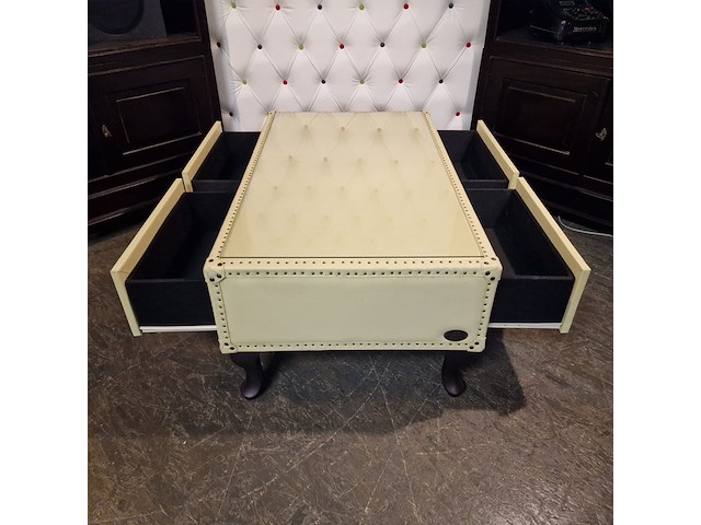 Salontafel chesterfield, jason, creme - afbeelding 2 van  7