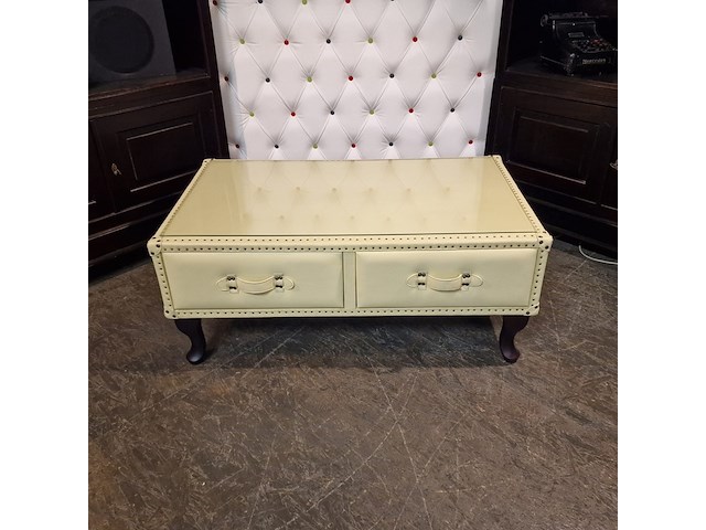 Salontafel chesterfield, jason, creme - afbeelding 3 van  7