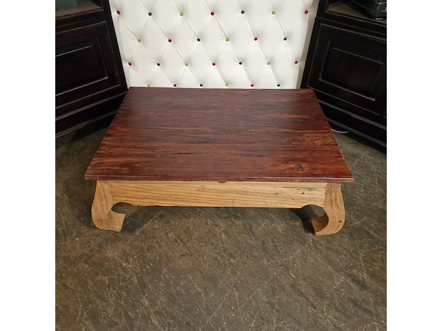 Salontafel chesterfield, sitmeubel, bruin - afbeelding 2 van  3