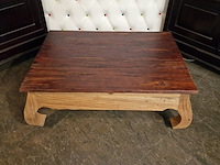 Salontafel chesterfield, sitmeubel, bruin - afbeelding 2 van  3