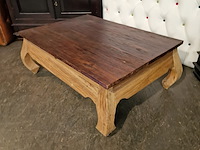 Salontafel chesterfield, sitmeubel, bruin - afbeelding 3 van  3