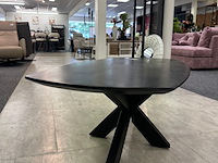 Salontafel deensovaal, mango, zwart - afbeelding 2 van  2