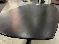 Salontafel deensovaal, mango, zwart - afbeelding 1 van  2