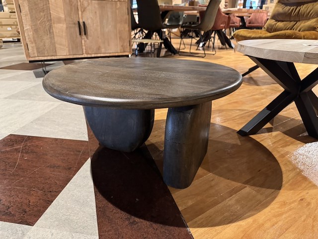 Salontafel, donkerbruin mangohout, design - afbeelding 2 van  6
