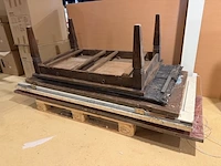 Salontafel en deuren, pallet vol