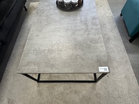 Salontafel en vloerkleed, grijs/zwart - afbeelding 4 van  5