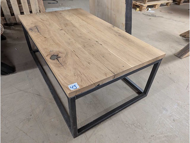 Salontafel epoxy, mat afgelakt. 120x70cm - afbeelding 1 van  3