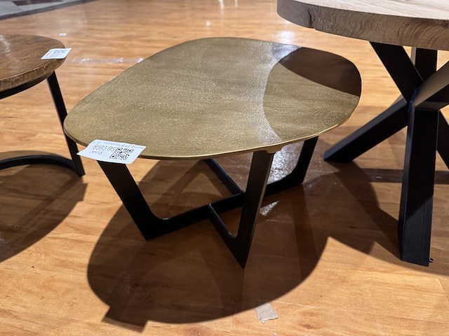 Salontafel, goudkleurig - afbeelding 1 van  4