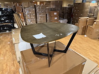 Salontafel, goud/zwart metaal - afbeelding 1 van  3