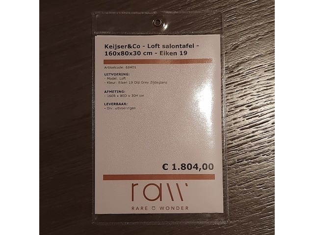 Salontafel keijser&co, loft - afbeelding 2 van  7