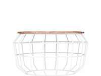 Salontafel label51, pixel, wit/naturel - afbeelding 1 van  1