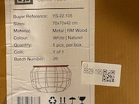 Salontafel label51, pixel, wit/naturel - afbeelding 2 van  2