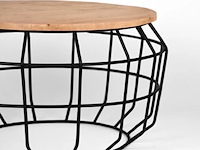 Salontafel label51, pixel, zwart/naturel - afbeelding 2 van  2