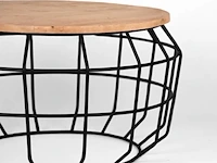 Salontafel label51, pixel, zwart/naturel - afbeelding 2 van  3