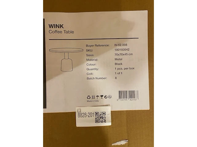 Salontafel label51, wink, zwart - afbeelding 4 van  4