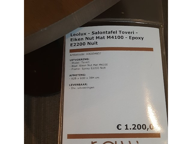 Salontafel leolux, toveri - afbeelding 2 van  6