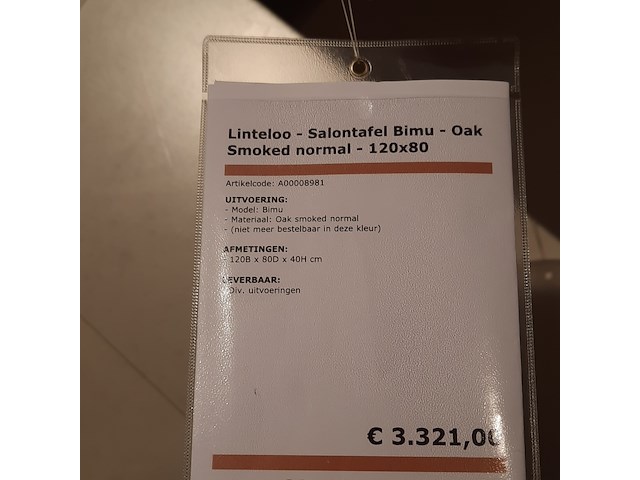 Salontafel linteloo, bimu - afbeelding 2 van  5