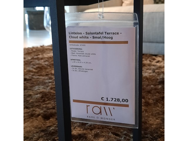 Salontafel linteloo, terrace, cloud white - afbeelding 2 van  5